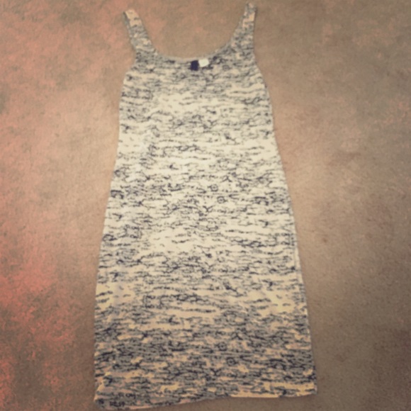 Divided 4 stretchy body hugging crackle pattern tank dress/ tunic airy - Picture 5 of 6